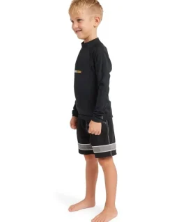 Billabong Spec Long Sleeve Rash Vest in Black