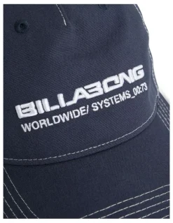 Billabong Spec Throw On Snapback Cap In Dusty in indigo