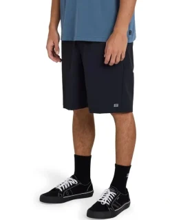 Billabong Surftrek Canyon Elastic Walkshorts in Black