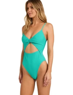 Billabong Tanlines Mika One Piece Swimsuit Paradise in Green