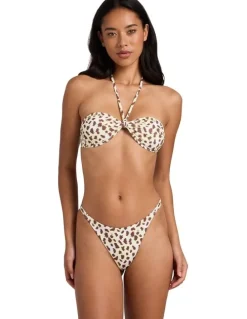 Billabong Tides Rave Halt Bandeau Bikini Top in Multi