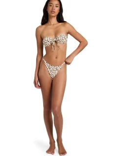 Billabong Tides Rave Halt Bandeau Bikini Top in Multi