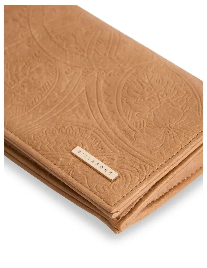 Billabong Tropical Rhapsody Bi Fold Wallet In Tan