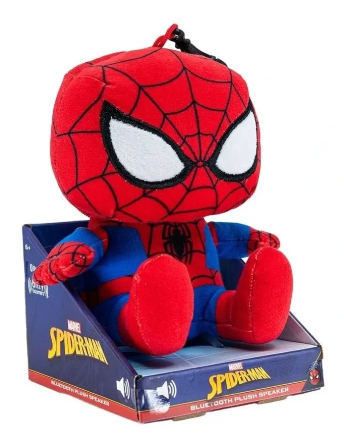Bitty Boomers Plush Marvel Spiderman Bluetooth Speaker Bbpl-Spider