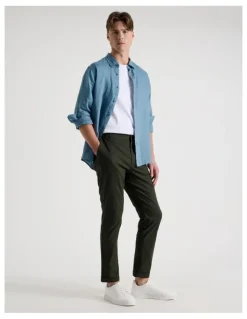Blaq Ankle Pant in Khaki