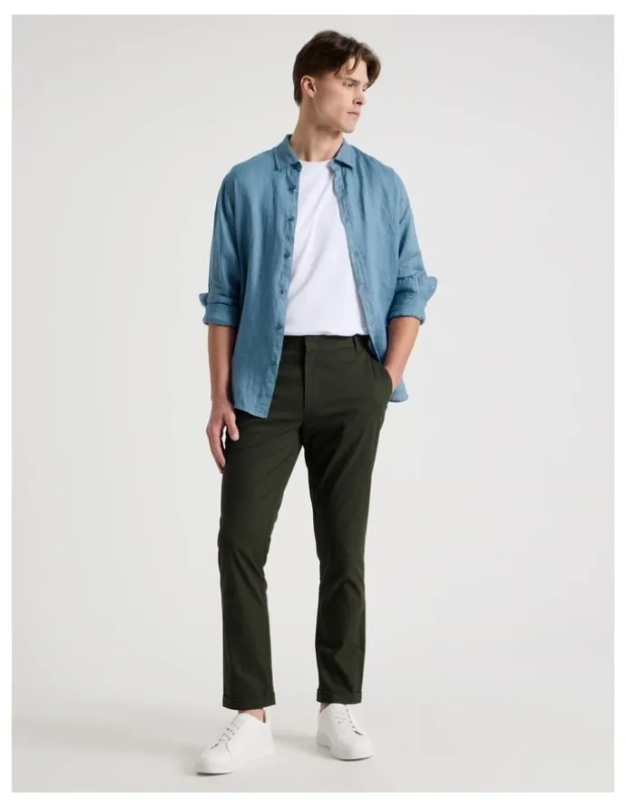 Blaq Ankle Pant in Khaki