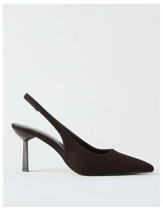 Blaq Breanna Heeled Shoes in Chocolate