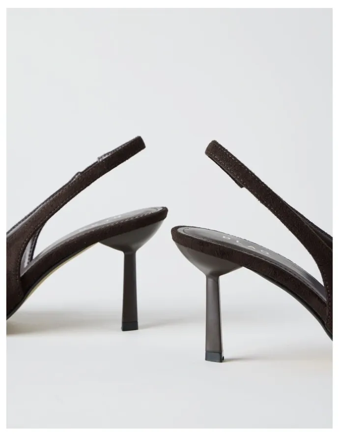 Blaq Breanna Heeled Shoes in Chocolate