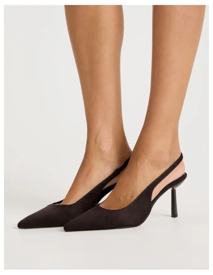 Blaq Breanna Heeled Shoes in Chocolate