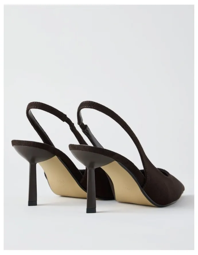 Blaq Breanna Heeled Shoes in Chocolate