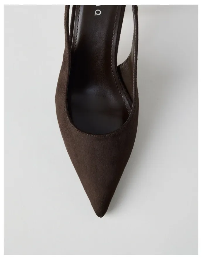 Blaq Breanna Heeled Shoes in Chocolate