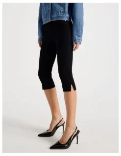 Blaq Denim Capri Pant in Black
