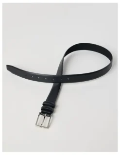 Blaq Dress Belt Black Smooth Belt Black
