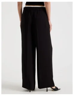 Blaq Elasticated Waist Pant in Black