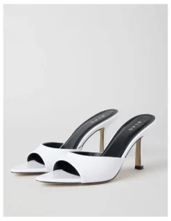 Blaq Georgina Sandal in White