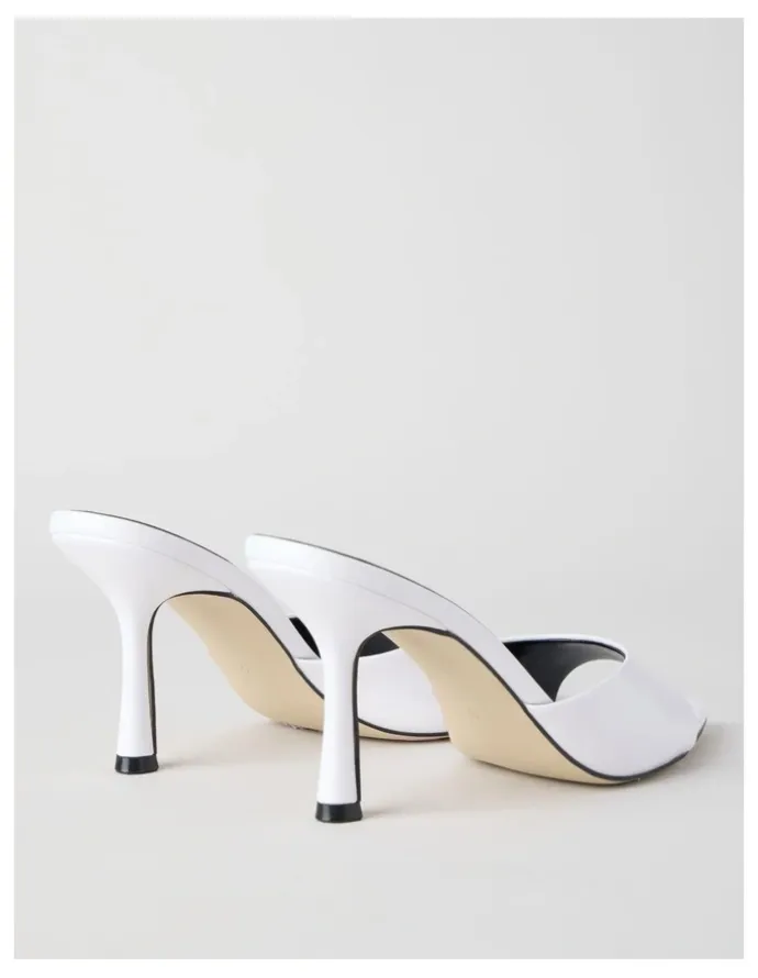 Blaq Georgina Sandal in White