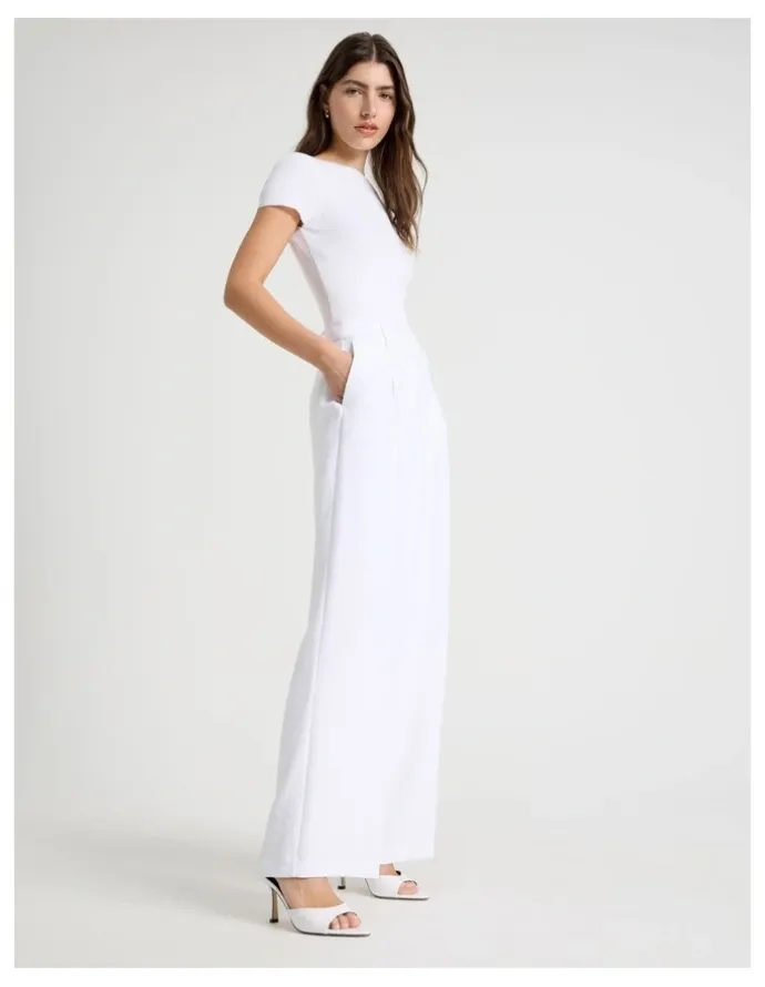 Blaq Georgina Sandal in White