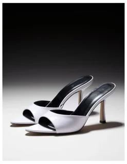 Blaq Georgina Sandal in White