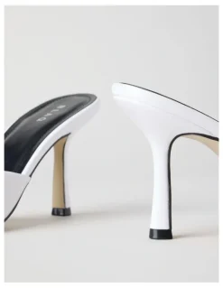 Blaq Georgina Sandal in White