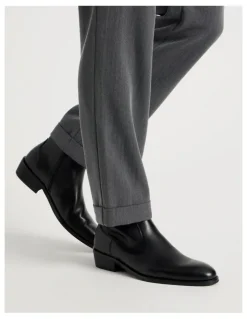 Blaq Jasper Cuban Heel Boot in Black