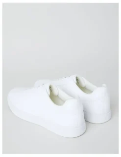 Blaq Knox Elastic Sneaker in White