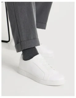 Blaq Knox Elastic Sneaker in White