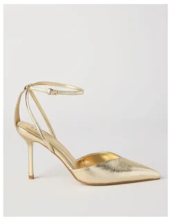 Blaq Mila Heeled Shoes in Gold