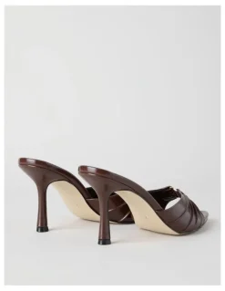 Blaq Nezahlia Sandal in Chocolate