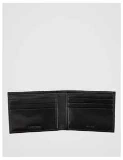 Blaq Saffiano Bifold Leather Wallet Black Wallet Black