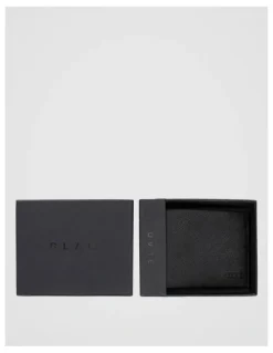 Blaq Saffiano Bifold Leather Wallet Black Wallet Black