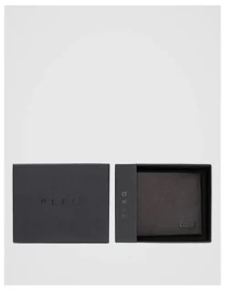 Blaq Saffiano Bifold Leather Wallet Brown Wallet Brown