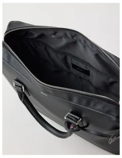 Blaq Saffiano Laptop Bag in Black