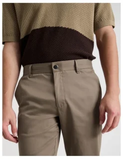 Blaq Slim Fit Dress Chino Pant in Tan