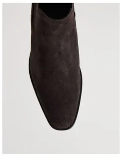 Blaq Soren Suede Chelsea Boot in Chocolate