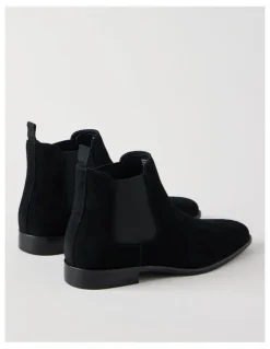 Blaq Soren Suede Chelsea Boot in Black