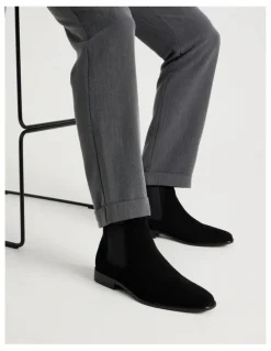 Blaq Soren Suede Chelsea Boot in Black