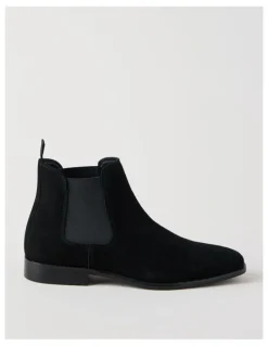Blaq Soren Suede Chelsea Boot in Black