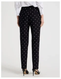 Blaq Spot Tapered Leg Pant in Black