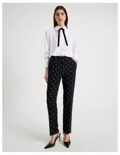 Blaq Spot Tapered Leg Pant in Black