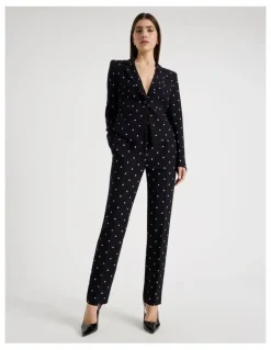 Blaq Spot Tapered Leg Pant in Black