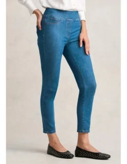 Blue Illusion Bengajean(R) 7/8 Skinny Leg - Indigo Mid Wash