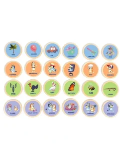 Bluey Wooden Charades Activity Toy Set Of 26 Pieces