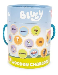 Bluey Wooden Charades Activity Toy Set Of 26 Pieces