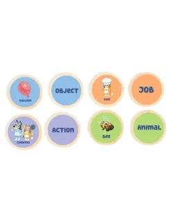 Bluey Wooden Charades Activity Toy Set Of 26 Pieces