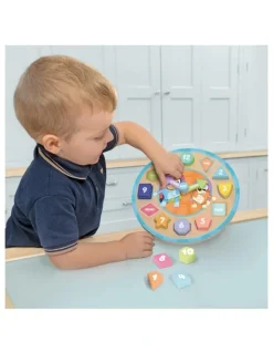 Bluey Wooden Puzzle Clock, Activity Toy
