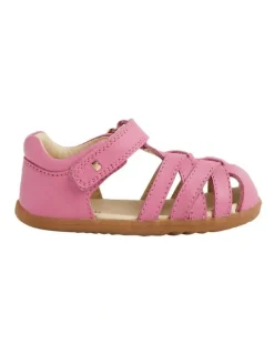 Bobux Step Up Cross Jump Sandals In Rose