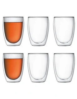 Bodum Pavina Double Walled 6pc Glass Set