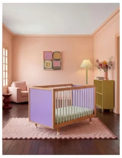 Bold Baby Bold Baby Cot - Lilac and Teal
