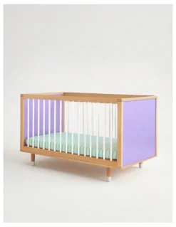 Bold Baby Bold Baby Cot - Lilac and Teal