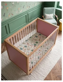 Bold Baby Bold Baby Cot - Pink and Green
